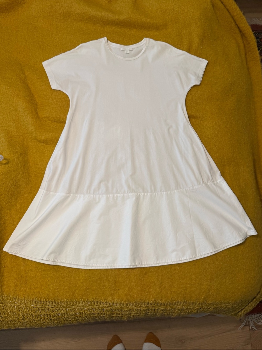 COS White A-Line Tent T-shirt Dress